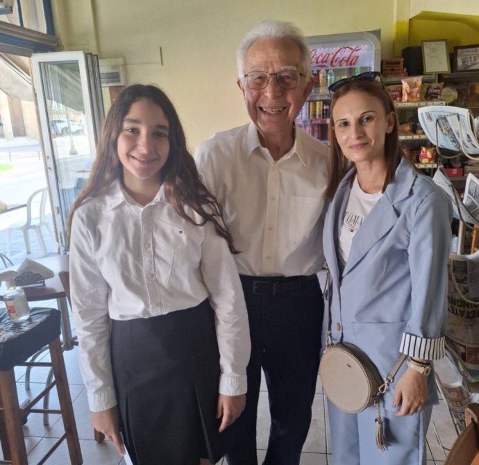 Με τον ποιητή Κυριάκο Χαραλαμπίδη